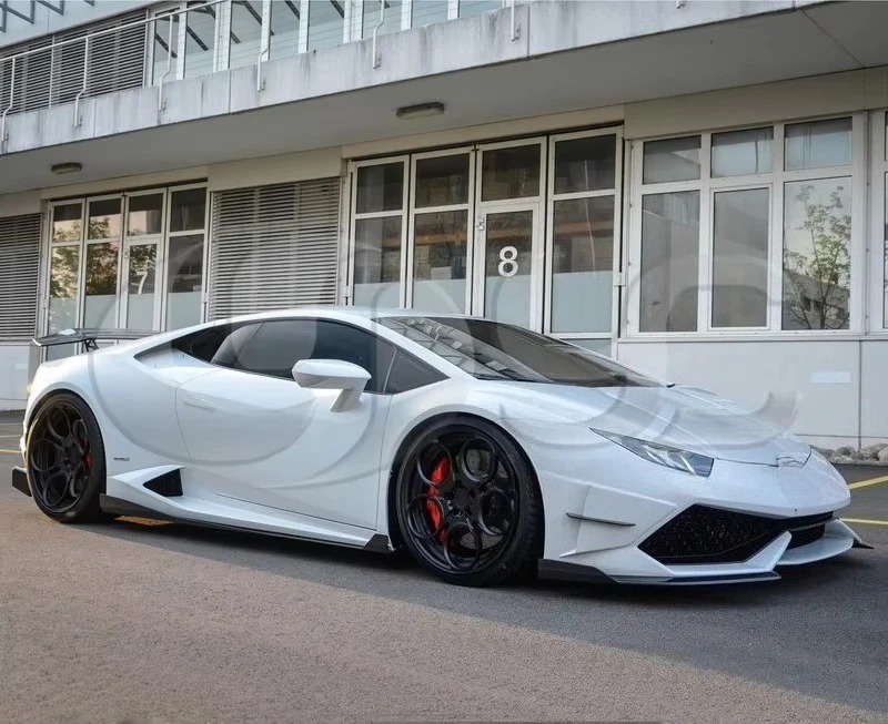 Trade Assurance Carbon Fiber Front Canards Fit For 2014-2016 Huracan LP610 DM AFFARI Base Package Style Front Bumper Canards